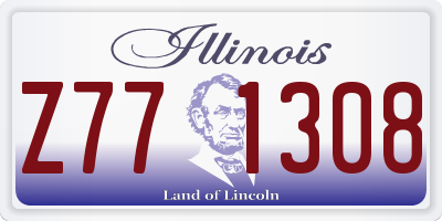 IL license plate Z771308