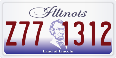 IL license plate Z771312