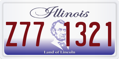 IL license plate Z771321