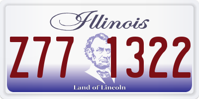 IL license plate Z771322