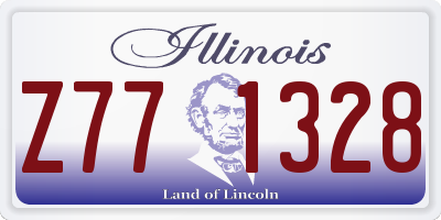 IL license plate Z771328