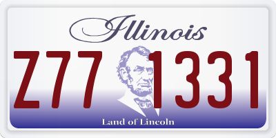IL license plate Z771331