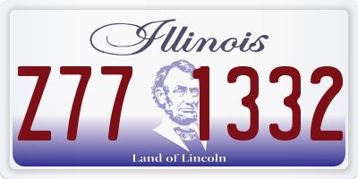 IL license plate Z771332