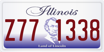 IL license plate Z771338