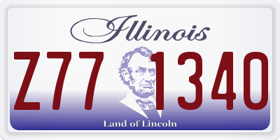 IL license plate Z771340