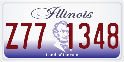IL license plate Z771348