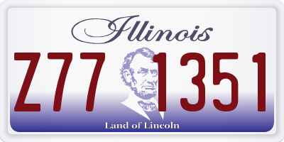 IL license plate Z771351