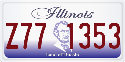 IL license plate Z771353