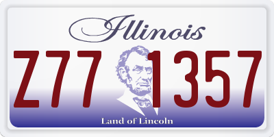 IL license plate Z771357