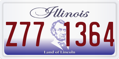 IL license plate Z771364