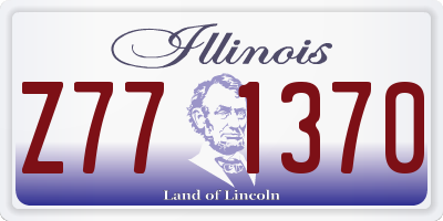 IL license plate Z771370