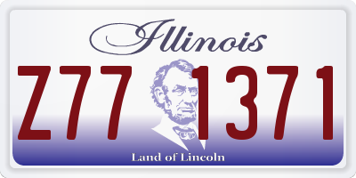 IL license plate Z771371