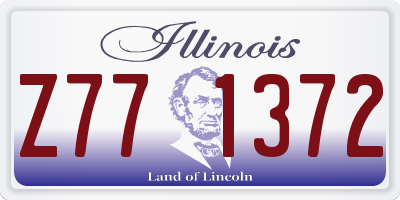 IL license plate Z771372