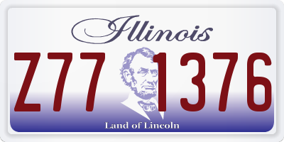 IL license plate Z771376