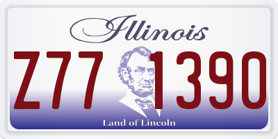 IL license plate Z771390