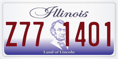 IL license plate Z771401