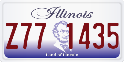 IL license plate Z771435