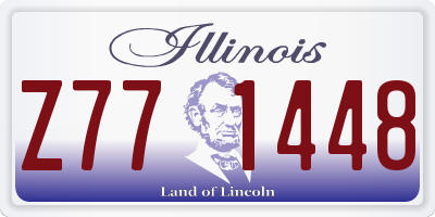 IL license plate Z771448