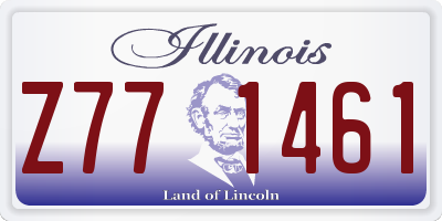 IL license plate Z771461