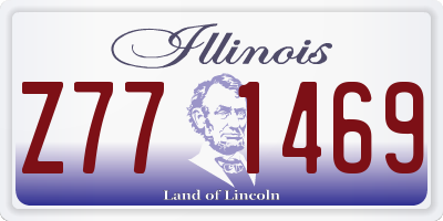IL license plate Z771469
