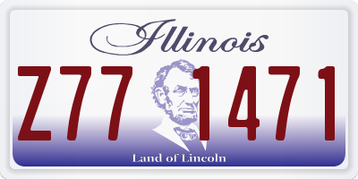 IL license plate Z771471