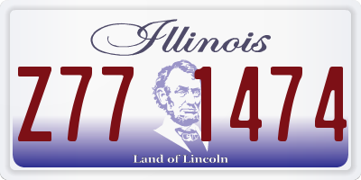 IL license plate Z771474