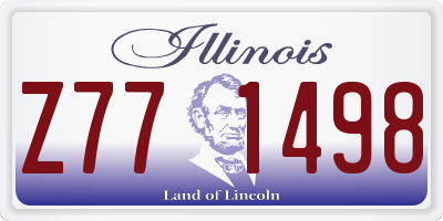 IL license plate Z771498
