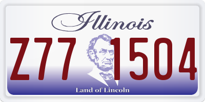 IL license plate Z771504