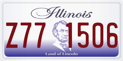 IL license plate Z771506