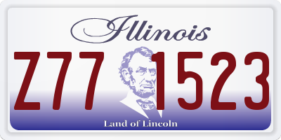 IL license plate Z771523