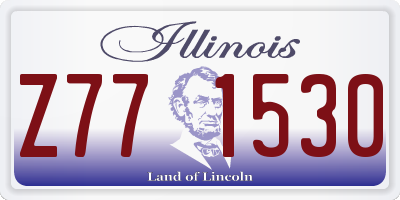 IL license plate Z771530