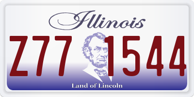 IL license plate Z771544
