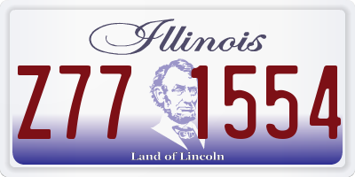 IL license plate Z771554