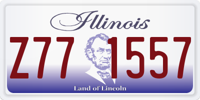 IL license plate Z771557