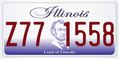 IL license plate Z771558