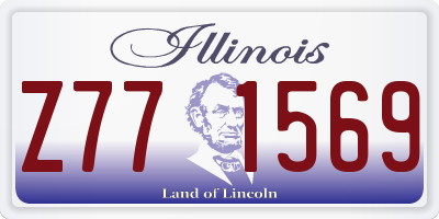 IL license plate Z771569