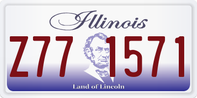 IL license plate Z771571