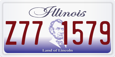 IL license plate Z771579