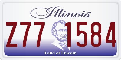 IL license plate Z771584