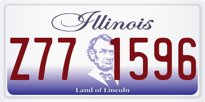 IL license plate Z771596