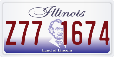 IL license plate Z771674