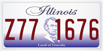 IL license plate Z771676