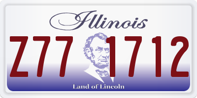 IL license plate Z771712