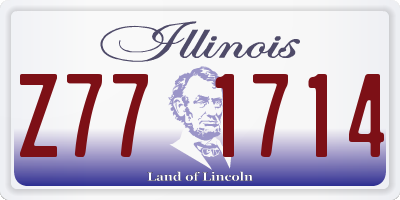 IL license plate Z771714