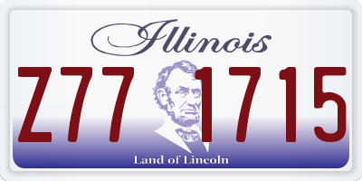 IL license plate Z771715