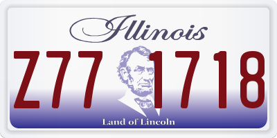IL license plate Z771718