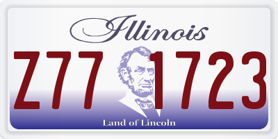IL license plate Z771723