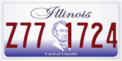 IL license plate Z771724