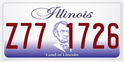 IL license plate Z771726