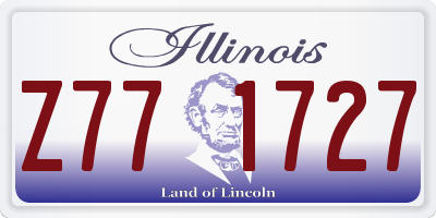 IL license plate Z771727